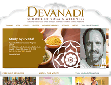 Tablet Screenshot of devanadiyoga.com